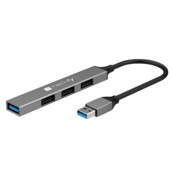 Techly IUSB32-HUB4A-3U2SLS USB-A 3.2 Hub with 4 Slim IUSB32-HUB4A-3U2SLS