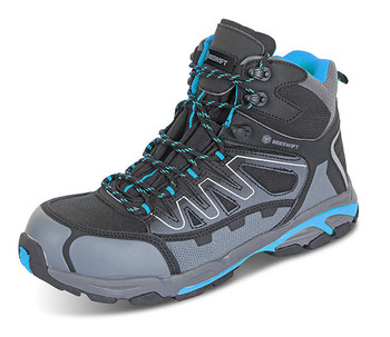 Beeswift Hiker S3 Composite Boot Black/Blue Size 6.5 CF35B06.5