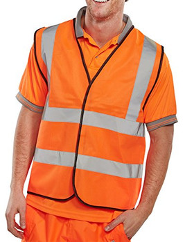 Beeswift Hi-Vis Vest Orange Size XXL WCENGORXXL