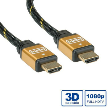 Roline 11.04.5504 GOLD HDMI High Speed Cable + 11.04.5504
