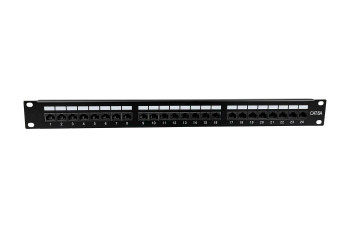 Lanview LVR-CAT6A-UTP-LSA Cat6a 1U 24 Port Patch Panel LVR-CAT6A-UTP-LSA