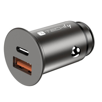 Techly IUSB2-CAR5-AC38W Mini Car Charger Usb-A And IUSB2-CAR5-AC38W