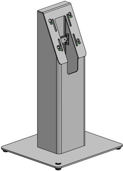 Ergonomic Solutions KIOSKSLIM02-02 Counter mounted Kiosk -BLACK- KIOSKSLIM02-02