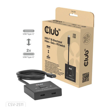 Club3D CSV-2511 Usb-C� Bi-Directional Video + CSV-2511
