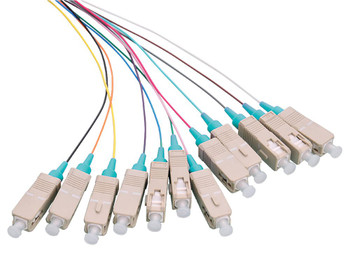 LOGON PROFESSIONAL LFP025 Fiber Pigtail Set 12x SC OM3 LFP025