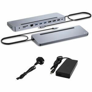 I-Tec Usb-C Metal Ergonomic 3X 4K Display Docking Station With Power Delivery 10 C31FLAT2PDPRO100WUK