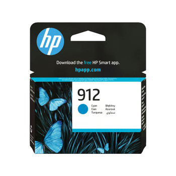 Hp 912 Cyan Original Ink Cartridge. Colour Ink Type: Pigment-Based Ink Cartridge 3YL77AE#BGX