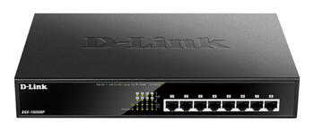 D-Link 8-Port Desktop Gigabit Poe+ Switch. Switch Type: Unmanaged. Basic Switchi DGS-1008MP