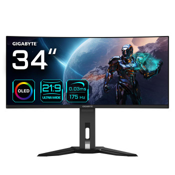 Gigabyte MO34WQC EK1 Mo34Wqc 34" Oled Wqhd MO34WQC EK1