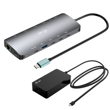 I-Tec Metal Usb-C Nano 3X Display Dock 2X Hdmi 1X Usb-C Video With Power Deliver C31NANOTRIPLED140UK