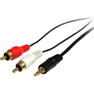 Startech Stereo Audio Cable Rca M Mini-Phone Stereo 3.5 Mm M 0.91 M for Audio De MU3MMRCA