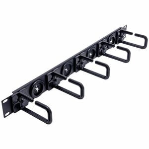Startech 1U 19" Cable Management Organizer D Ring Hook Network/Server Rack Cord CABLMANAGERH