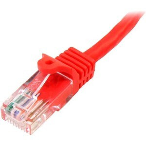 Startech 10M Red Cat5E Patch Cable With Snagless Rj45 Connectors Long Ethernet C 45PAT10MRD