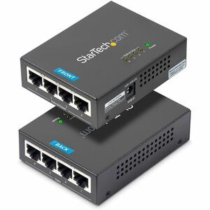Startech 4 Port Gigabit Midspan Poe+ Injector 802.3At And 802.3Af 52 V Dc 2.31 A POEINJ4G