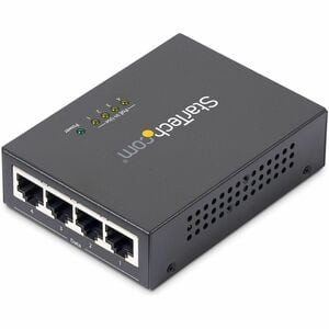 Startech 4 Port Gigabit Midspan Poe+ Injector 802.3At And 802.3Af 52 V Dc 2.31 A POEINJ4G