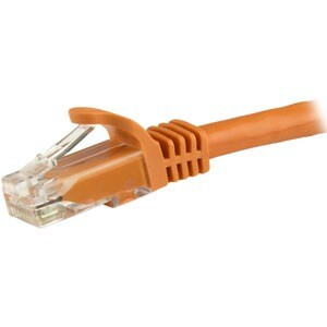 Startech 5M Cat6 Ethernet Cable Orange Snagless Gigabit 100W Poe Utp 650Mhz Cate N6PATC5MOR