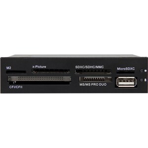 Startech 3.5In Front Bay 22-In-1 Usb 2.0 Internal Multi Media Memory Card Reader 35FCREADBK3