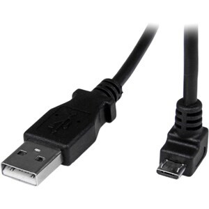 Startech 2M Micro Usb Cable A To Down Angle Micro B Cable for Smartphone Digital USBAUB2MD