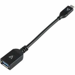 V7 V7U3C-BLK-1E 15.24 Cm Usb-C/Usb-A Data Transfer Cable 1 V7 Black Usb Cable Us V7U3C-BLK-1E