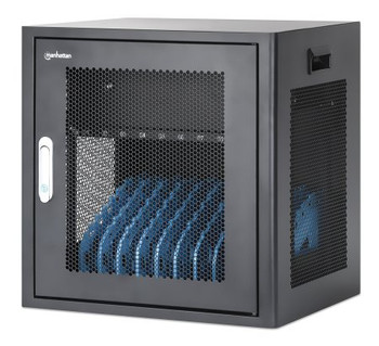 Manhattan Laptop Charging Cabinet Desktop Via Ac Adapter  10-Bay Install Devic 181211