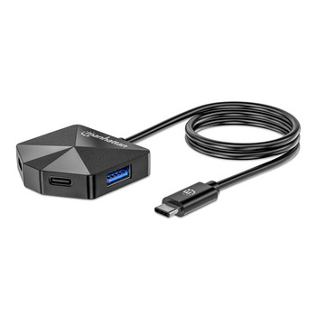 Manhattan Usb-C & Usb-A Combo Dock/Hub Ports 4: Usb-A X2 And Usb-C X2 5 Gbps Usb 181150