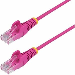Startech 2.5M Pink Slim Cat6 Ethernet Cable Snagless Rj45 Utp Lszh 28Awg Pure Ba N6PAT250CMPKS