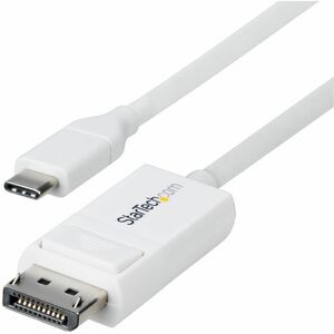 Startech 6Ft 2M Usb-C To Displayport 1.2 Cable Bidirectional 4K 60Hz White Video CDP2DP2MBW