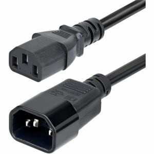 Startech 4.5M 15Ft Power Extension Cord C14 To C13 Pdu Power Cord 15A 250V 14Awg PXTC13C141415FEU