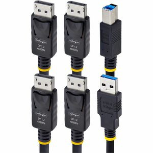 Startech 6Ft 1.8M Dual-Displayport And Usb 5Gbps Kvm Cable 4K 60Hz Universally C DDU1226-KVM-CABLE