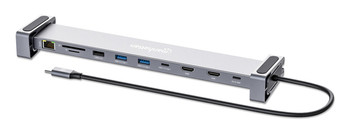 Manhattan Usb-C Dock/Hub With Card Reader And Mst Ports X7: Gb Ethernet Hdmi X2 190398