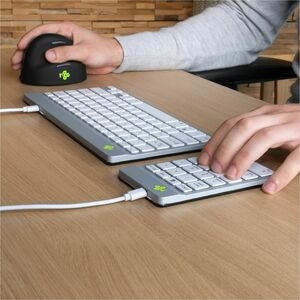 R-Go Tools Numeric Keypad R-Go Numpad Break Ergonomic Numeric Keypad With Break RGOCONMWDWH