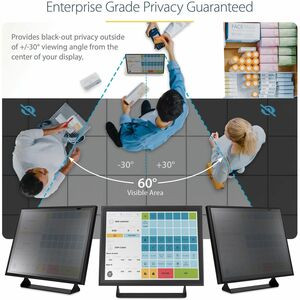 Startech 17-" 5:4 Computer Monitor Privacy Filter Anti-Glare Privacy Screen W/51 1754-PRIVACY-SCREEN
