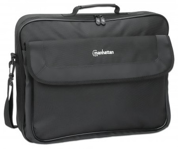 Manhattan Cambridge Laptop Bag 17.3" Clamshell Design Black Low Cost Accessories 439992