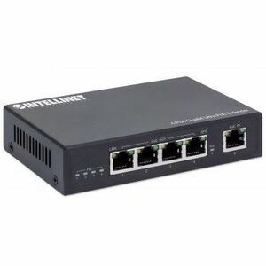Intellinet Network Extender Black 4-Port Gigabit Ultra Poe Extender Adds Up To 1 561617