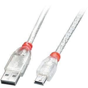Lindy 2M Usb 2.0 Cable Type A To Mini-B Transparent. Cable Length: 2 M. Connecto 41783
