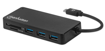 Manhattan Usb-C Dock/Hub With Card Reader Ports X3: Usb-A X3 5 Gbps Usb 3.2 Gen1 164948