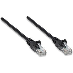 Intellinet Network Patch Cable Cat5E 0.25M Black Cca U/Utp Pvc Rj45 Gold Plated 347440