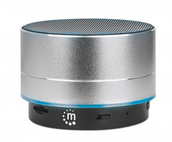 Manhattan Metallic Bluetooth Speaker Splashproof Range 10M Microsd Card Reader A 165327