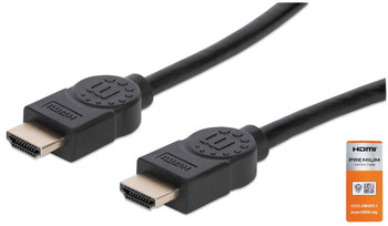 Manhattan Hdmi 4K@60Hz Cable With Ethernet 1M Certified Suitable for All 4K & 10 354837