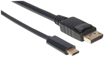 Manhattan Usb-C To Displayport Cable 4K@60Hz 1M Male To Male Black Not Bi-Direct 152471
