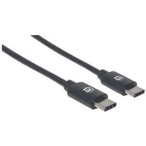 Manhattan Usb-C To Usb-C Cable 50Cm Male To Male Black 480 Mbps Usb 2.0 Hi-Speed 354868