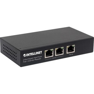 Intellinet 2-Port Gigabit High-Power Poe+ Extender Repeater Ieee 802.3At/Af Powe 561266