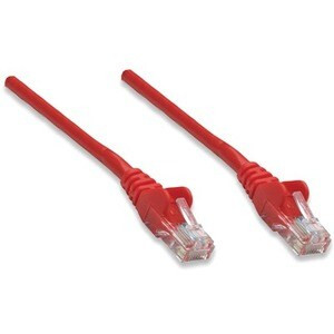 Intellinet Network Patch Cable Cat5E 10M Red Cca U/Utp Pvc Rj45 Gold Plated Cont 325967