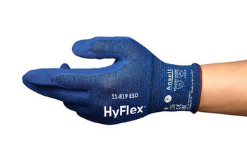 Ansell Hyflex 11-819 Esd Touchscreen Glove Blue Size S AN11-819S