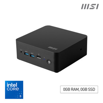 MSI Cubi NUC 1M Intel Core 3 100U 14th Gen Barebone NUC SFF Mini Computer HTPC N Cubi NUC 1M i3 100U BB