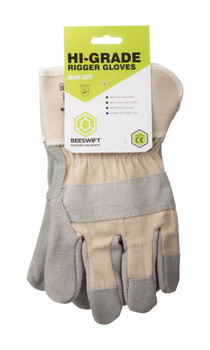 Canadian High Quality Leather Rigger Glove Grey BS040