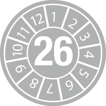 Brady DATE INSPECTION LBLS B-429 26 - DIA 10 Tamper-evident Inspection DATE INSPECTION LBLS B-429 26 - DIA 10