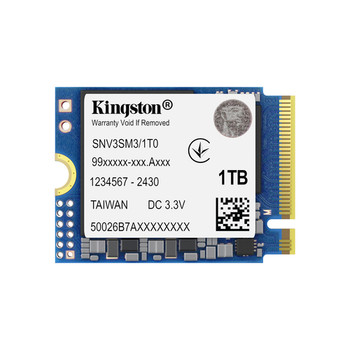Kingston Technology 1000G Nv3 M.2 2230 Nvme Ssd. Ssd Capacity: 1 Tb Ssd form Fac SNV3SM3/1T0