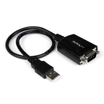 StarTech.com 1 ft USB to RS232 Serial DB9 Adapter Cable with COM Retention ICUSB232PRO