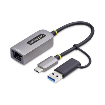 StarTech.com 2.5GbE USB-C to Ethernet Adapter with USB-A Converter NBASE-T NIC U U2GA-USB-C-ETHERNET